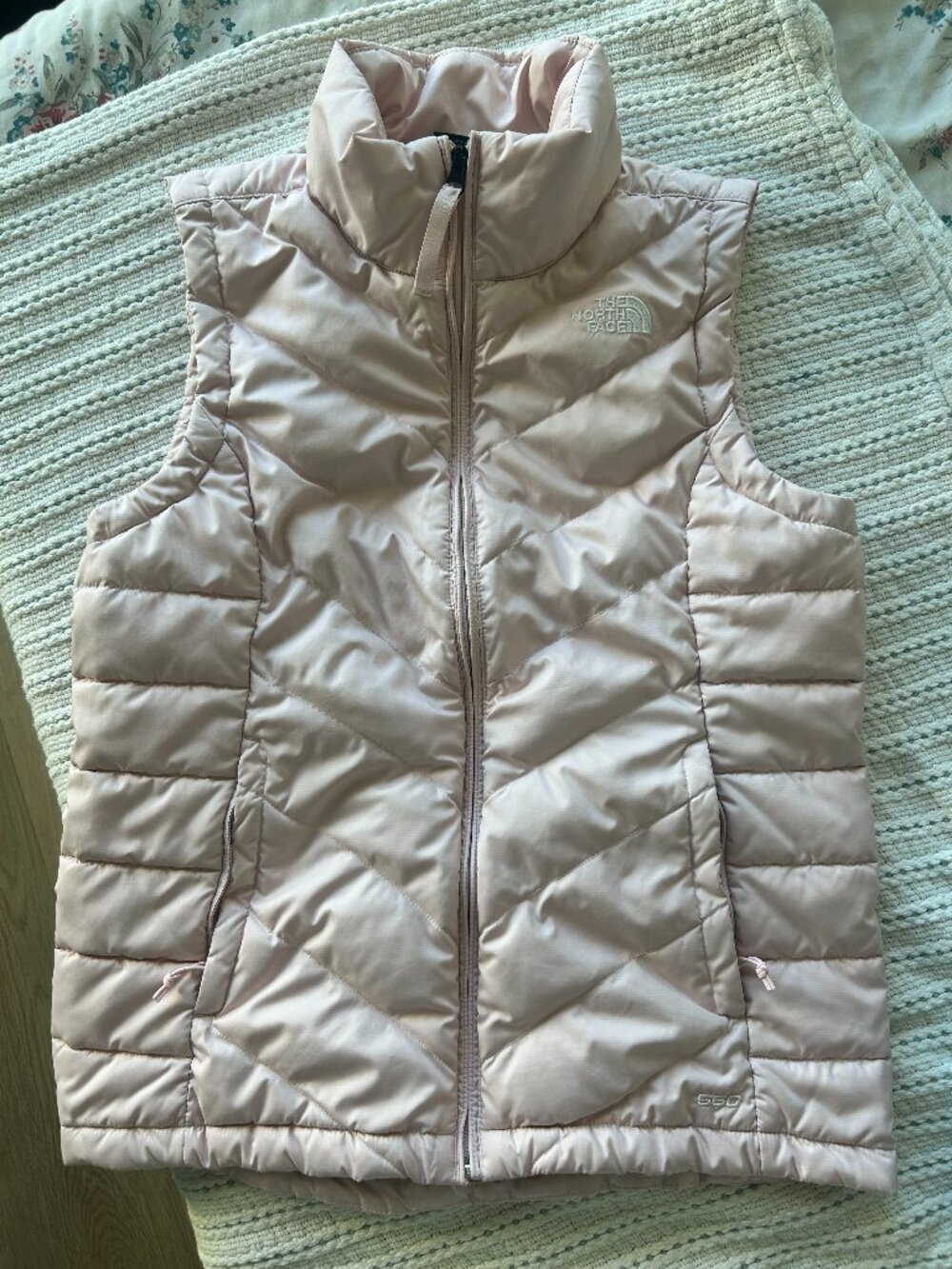 The North Face Pink 550 Down Puffer Vest